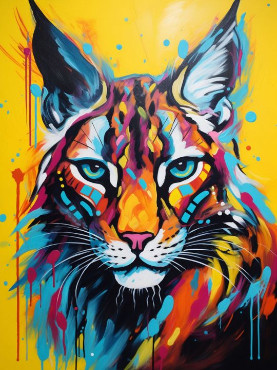 Алмазная мозаика без подрамника «Кошка» 130x100 см, 50 цветов