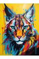 Алмазная мозаика без подрамника «Кошка» 25x20 см, 38 цветов