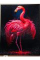Алмазная мозаика на подрамнике «Фламинго» 90x70 см, 49 цветов