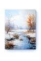 Картина интерьерная на подрамнике «Зимний пейзаж» холст 40 x 30 см