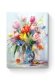 Картина интерьерная на подрамнике «Цветы в вазе» холст 40 x 30 см