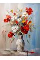 Картина интерьерная «Цветы в вазе» холст 50 x 40 см