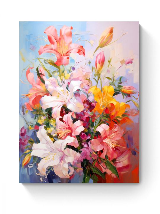 Картина интерьерная на подрамнике «Цветы» холст 70 x 50 см