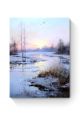 Картина интерьерная на подрамнике «Снежный пейзаж» холст 40 x 30 см