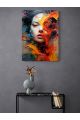 Картина интерьерная на подрамнике «Девушка в красках» холст 40 x 30 см