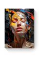 Картина интерьерная на подрамнике «Девушка в красках» холст 40 x 30 см