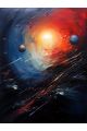 Картина интерьерная «Космос» холст 18 x 24 см
