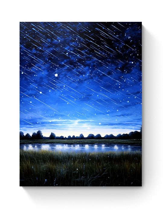 Картина интерьерная на подрамнике «Звездное небо» холст 90 x 70 см