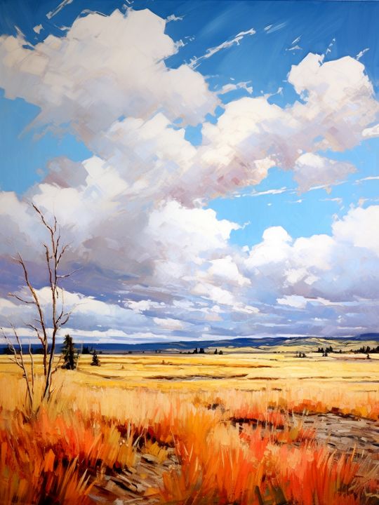 Картина интерьерная «Красивое поле» холст 25 x 35 см