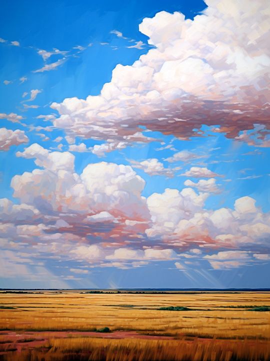 Картина интерьерная «Облака» холст 130 x 100 см