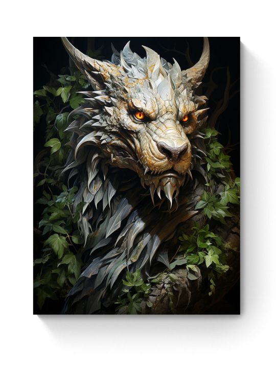 Картина интерьерная «Дракон» холст 18 x 24 см