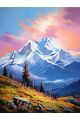 Картина интерьерная «Горы» холст 80 x 60 см