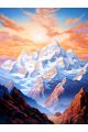 Картина интерьерная «Горы» холст 90 x 70 см