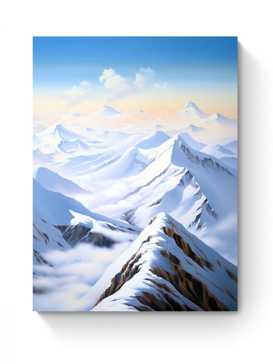 Картина интерьерная на подрамнике «Горы» холст 70 x 50 см