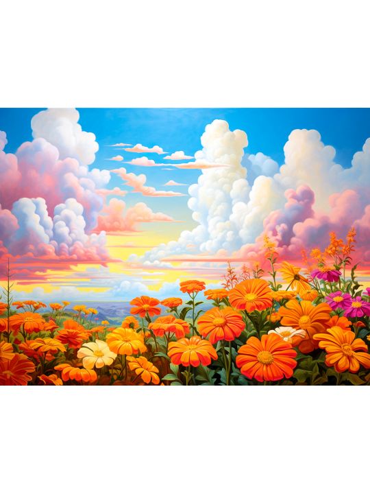 Картина интерьерная «Цветочная поляна» холст 25 x 35 см