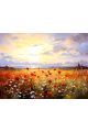 Картина интерьерная «Цветочная поляна» холст 40 x 30 см