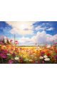 Картина интерьерная «Цветочная поляна» холст 25 x 35 см