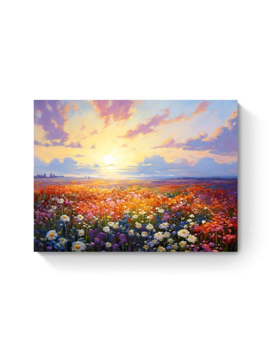 Картина интерьерная на подрамнике «Цветочная поляна» холст 40 x 30 см