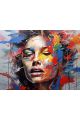Картина интерьерная «Девушка в красках» холст 50 x 40 см