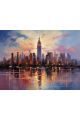 Картина интерьерная «Город» холст 25 x 35 см