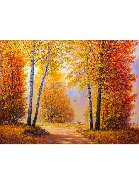 Картина интерьерная «Осенний лес» холст 130 x 100 см