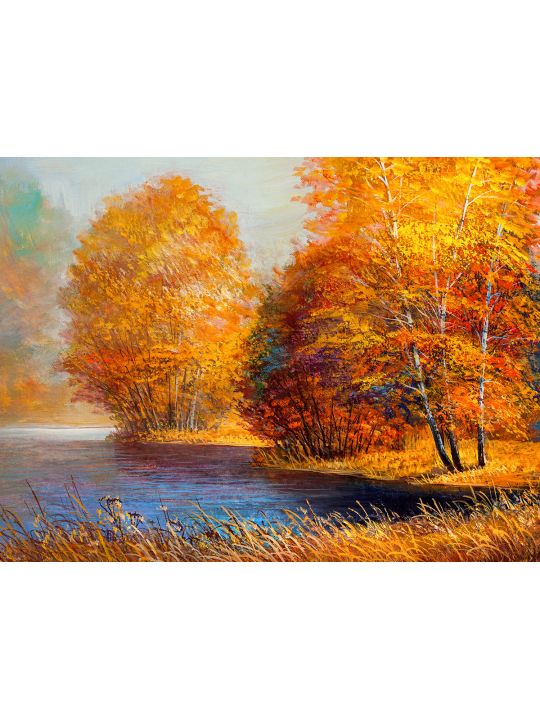 Картина интерьерная «Осенний лес» холст 70 x 50 см