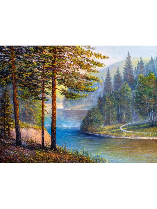 Картина интерьерная «Пейзаж» холст 18 x 24 см