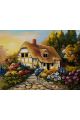 Картина интерьерная «Домик в деревне» холст 50 x 40 см