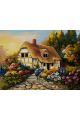 Картина интерьерная «Домик в деревне» холст 70 x 50 см