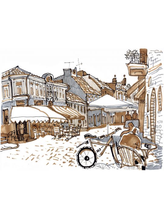 Картина интерьерная «Деревня» холст 130 x 100 см