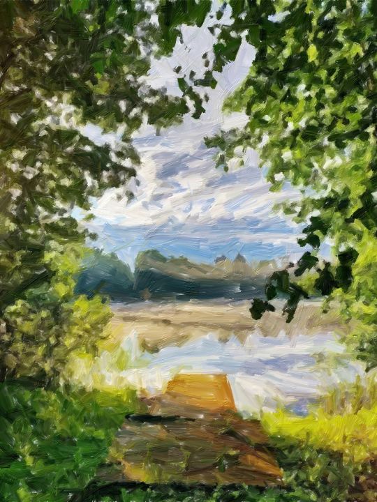 Картина интерьерная «Пейзаж» холст 25 x 35 см