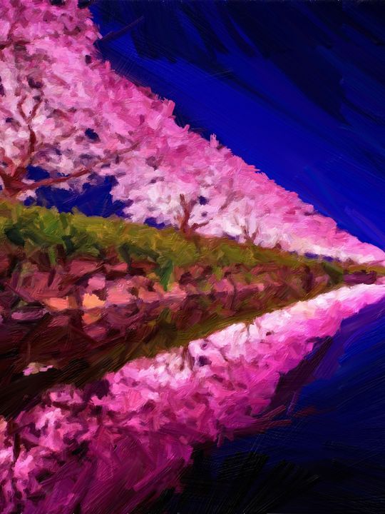 Картина интерьерная «Пейзаж» холст 90 x 70 см