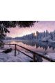 Картина интерьерная «Зимний пейзаж» холст 90 x 70 см