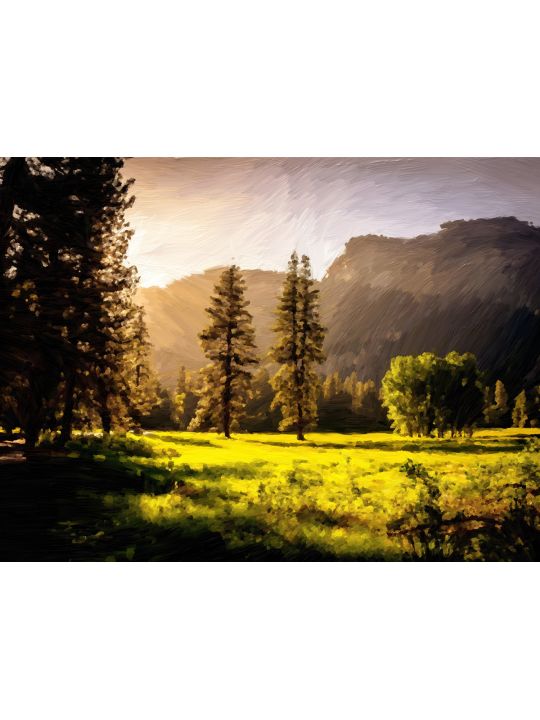 Картина интерьерная «Летний пейзаж» холст 90 x 70 см