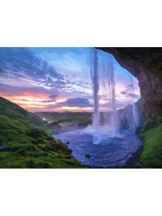 Картина интерьерная «Горы» холст 90 x 70 см