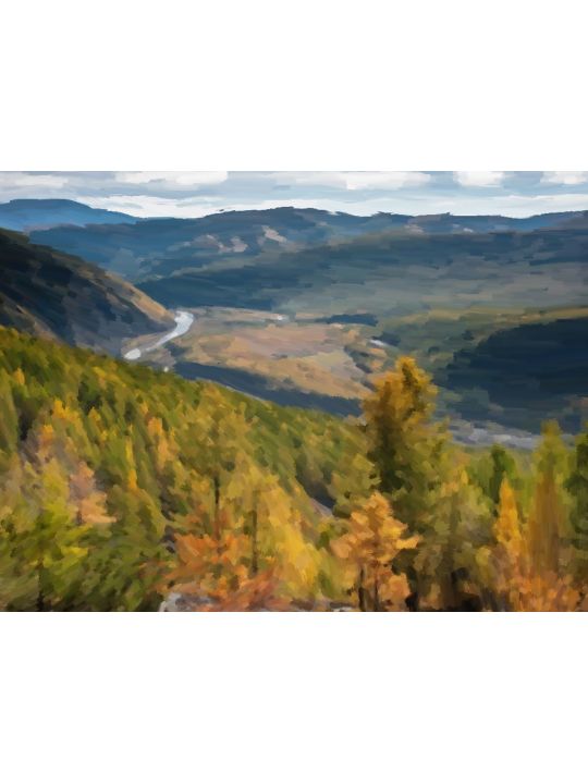 Картина интерьерная «Пейзаж» холст 90 x 70 см