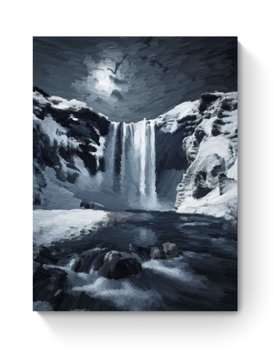 Картина интерьерная на подрамнике «Водопад» холст 40 x 30 см