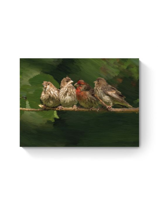 Картина интерьерная на подрамнике «Птичка» холст 40 x 30 см