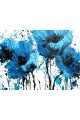 Картина интерьерная «Голубые маки» холст 25 x 35 см