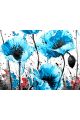 Картина интерьерная «Голубые маки» холст 40 x 30 см