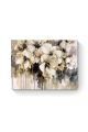 Картина интерьерная на подрамнике «Белые цветы» холст 90 x 70 см
