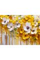 Картина интерьерная «Желтые цветы» холст 80 x 60 см