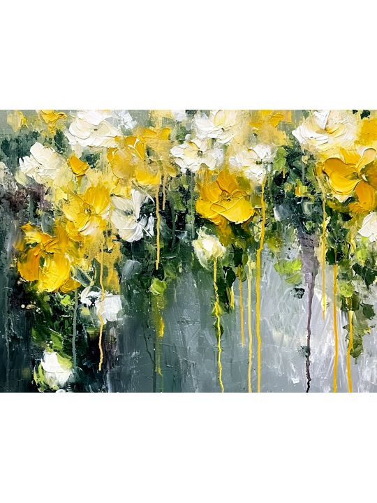 Картина интерьерная «Цветы» холст 60 x 50 см