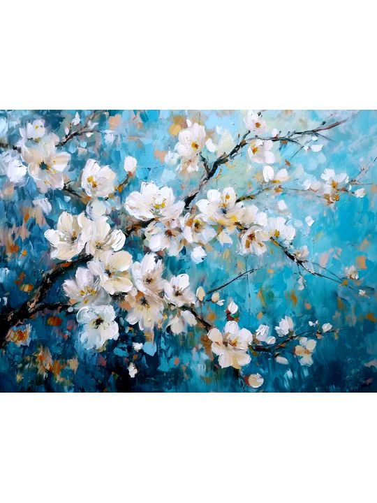 Картина интерьерная «Цветы» холст 25 x 35 см