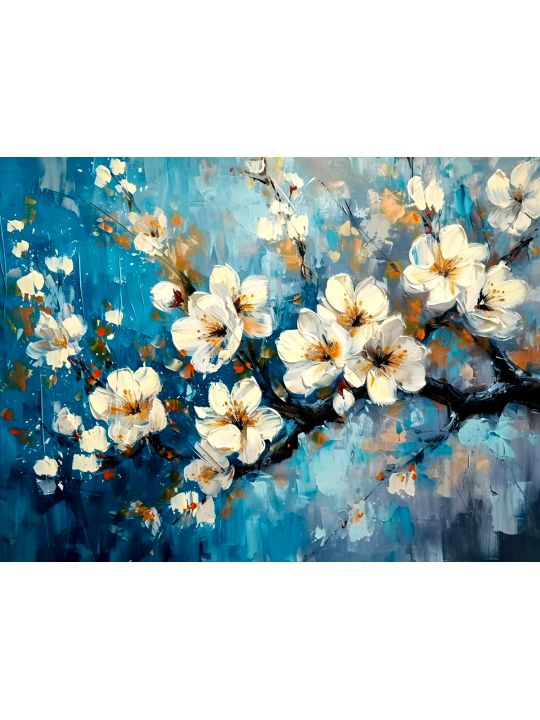 Картина интерьерная «Цветы» холст 18 x 24 см