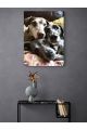 Картина интерьерная на подрамнике «Собаки» холст 40 x 30 см