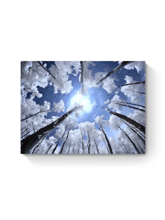 Картина интерьерная на подрамнике «Зимнее небо» холст 40 x 30 см
