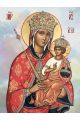 Алмазная мозаика без подрамника «Галатская икона Божией Матери» 40x30 см, 50 цветов