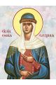 Алмазная мозаика на подрамнике «Святая София Слуцкая» 90x70 см, 50 цветов