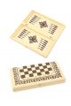 Доска «Владимирская» 3 в 1 шахматы+шашки+нарды 40x40 см
